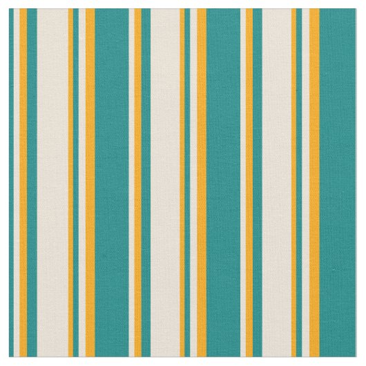 Tissu Turquoise, Bisque & Orange (Fermer)