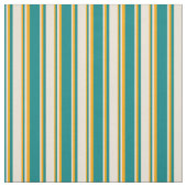 Tissu Turquoise, Bisque & Orange (Échantillon)