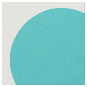 Tissu Turquoise Blanc Grand Pois
