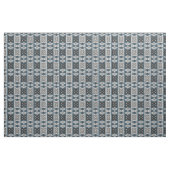 Tissu Turquoise bleu gris noir Eclectique ethnique (Yard)