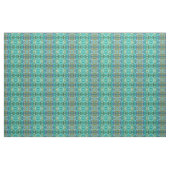 Tissu Turquoise bleu jaune rose hydrangée fleurs florale (Yard)