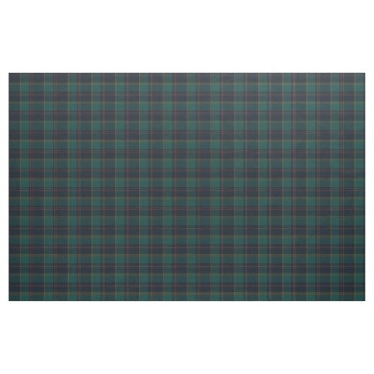 Tissu Turquoise, Bleu, Rouge & Or Plaid (Yard)
