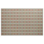 Tissu Turquoise Bleu Vert Orange Ethnique (Yard)