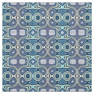 Tissu Turquoise Blue Mint Green Violet Bali Batik Motif
