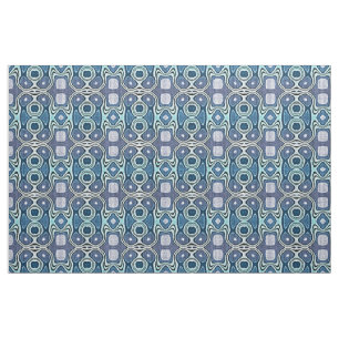 Tissu Turquoise Blue Mint Green Violet Bali Batik Motif