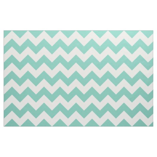 Tissu Turquoise Chevron Zigzag (Yard)