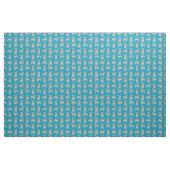 Tissu Turquoise de Frenchie Dog (Yard)