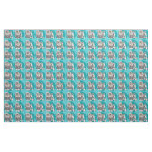 Tissu Turquoise de Lowchen 2 (Fat Quarter)