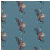Tissu Turquoise de musique Kokopelli (fermé)