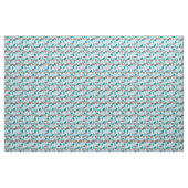 Tissu Turquoise des ovales atomiques (Fat Quarter)