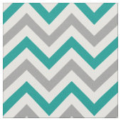 Tissu Turquoise Dk, Gris Dk, Blanc LG Chevron ZigZag Sz6 (Fermer)