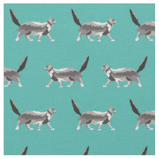 Tissu turquoise du coon principal