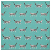 Tissu turquoise du coon principal (Échantillon)