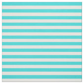 Tissu Turquoise et blanc barrés (Échantillon)