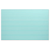 Tissu Turquoise et blanc barrés (Fat Quarter)