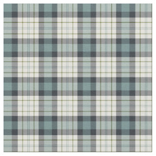 Tissu Turquoise et bleu marine Rustique Plaid