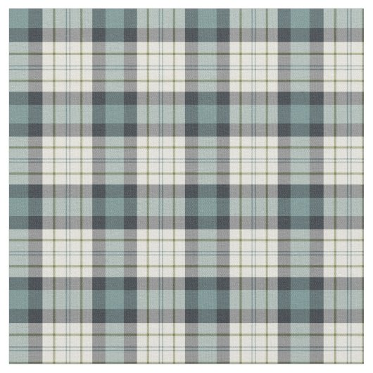 Tissu Turquoise et bleu marine Rustique Plaid (Fermer)