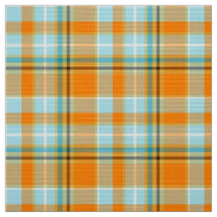 Tissu Turquoise et coutume orange de cm