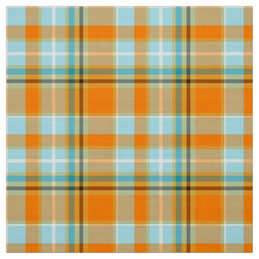 Tissu Turquoise et coutume orange de cm (Échantillon)