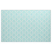 Tissu Turquoise et damassé blanche (Fat Quarter)