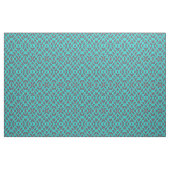 Tissu Turquoise et gris géométrique (Yard)