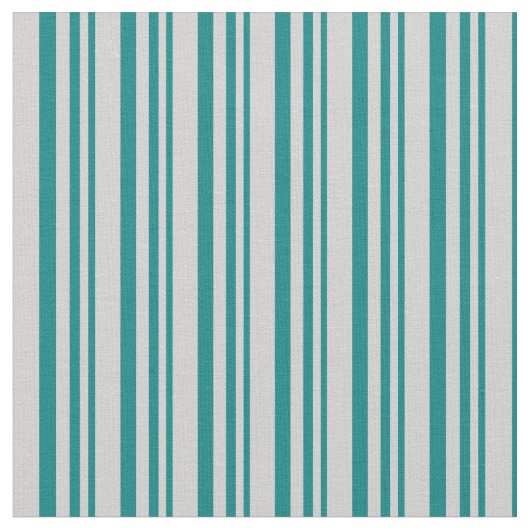 Tissu Turquoise et lignes gris clair Motif (Fermer)