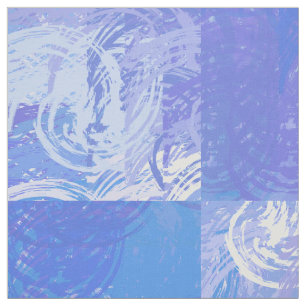 Tissu Turquoise et violet Abstrait
