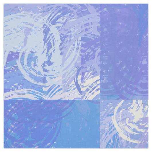 Tissu Turquoise et violet Abstrait (Échantillon)