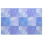 Tissu Turquoise et violet Abstrait (Fat Quarter)
