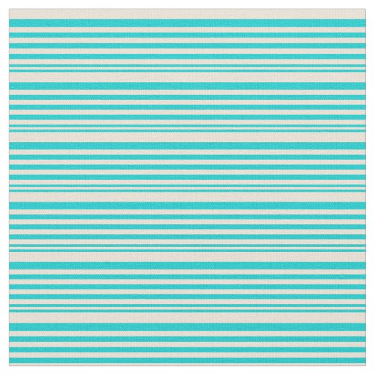 Tissu Turquoise foncé et Motif bisque rayé (Fermer)