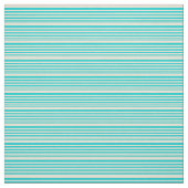 Tissu Turquoise foncé et Motif bisque rayé (Échantillon)