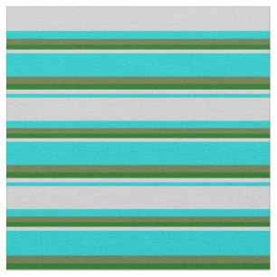 Tissu Turquoise foncé, Gris, Vert foncé, Vert olive fonc