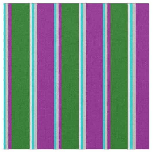 Tissu Turquoise foncé, Gris, Violet, Vert & Cyan clair (Fermer)