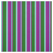 Tissu Turquoise foncé, Gris, Violet, Vert & Cyan clair (Échantillon)