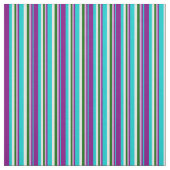 Tissu Turquoise foncé, pourpre, prune, vert foncé & blan (Échantillon)