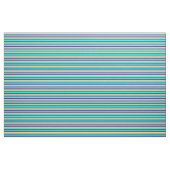 Tissu Turquoise foncé, Tan, Bleu, Noir & Blanc (Yard)