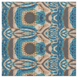 Tissu Turquoise Gold Sun Southwestern Art