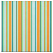 Tissu Turquoise, Orange foncé, Cyan foncé et Vert clair (Échantillon)