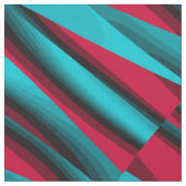 Tissu Turquoise-rouge Abstrait (Fermer)