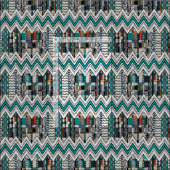 Tissu turquoise SPARRE (Carreau)