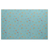 Tissu Turquoise Texturé Moderne du Milieu du Siècle (Fat Quarter)