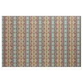 Tissu Turquoise Turquoise Bleu Vert Orange Brown (Fat Quarter)
