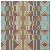 Tissu Turquoise Turquoise Bleu Vert Orange Brown (Fermer)