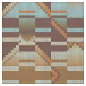 Tissu Turquoise Turquoise Bleu Vert Orange Brown (Fermer)