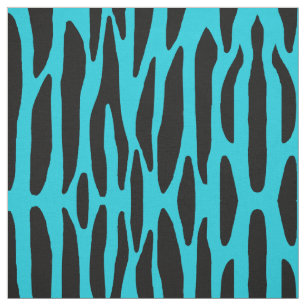 Tissu Turquoise Turquoise Blue Zebra Poster de animal Ad