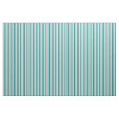 Tissu Turquoise, Turquoise & Pink Stripes/Lines Motif (Fat Quarter)