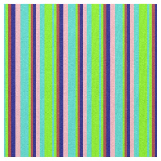 Tissu Turquoise, Vert, Brown, Bleu et Rose clair (Fermer)