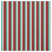 Tissu Turquoise, Vert, Ciel clair, Beige & Maroon (Échantillon)