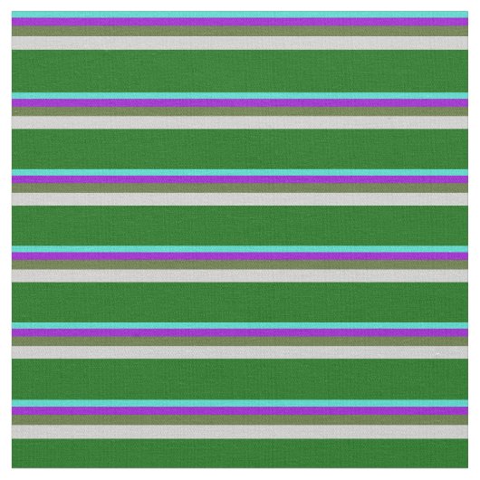 Tissu Turquoise, Violet, Vert olive, Gris & Vert foncé (Fermer)