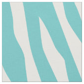 Tissu Turquoise Zebra Imprimer Grande Échelle (Fermer)
